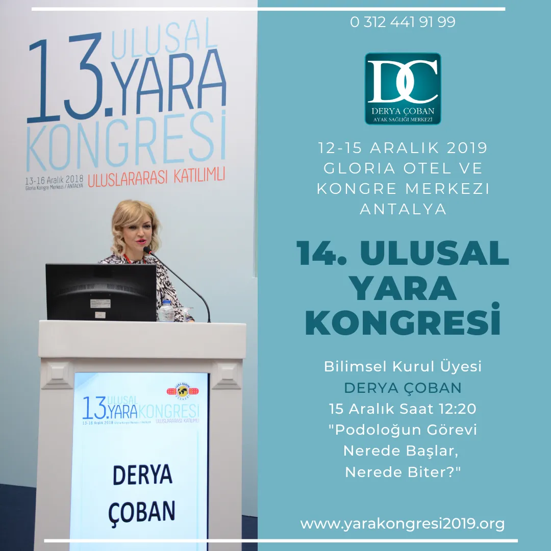 14. Ulusal Yara Kongresi’nde de Podolojiyi Anlatıyoruz