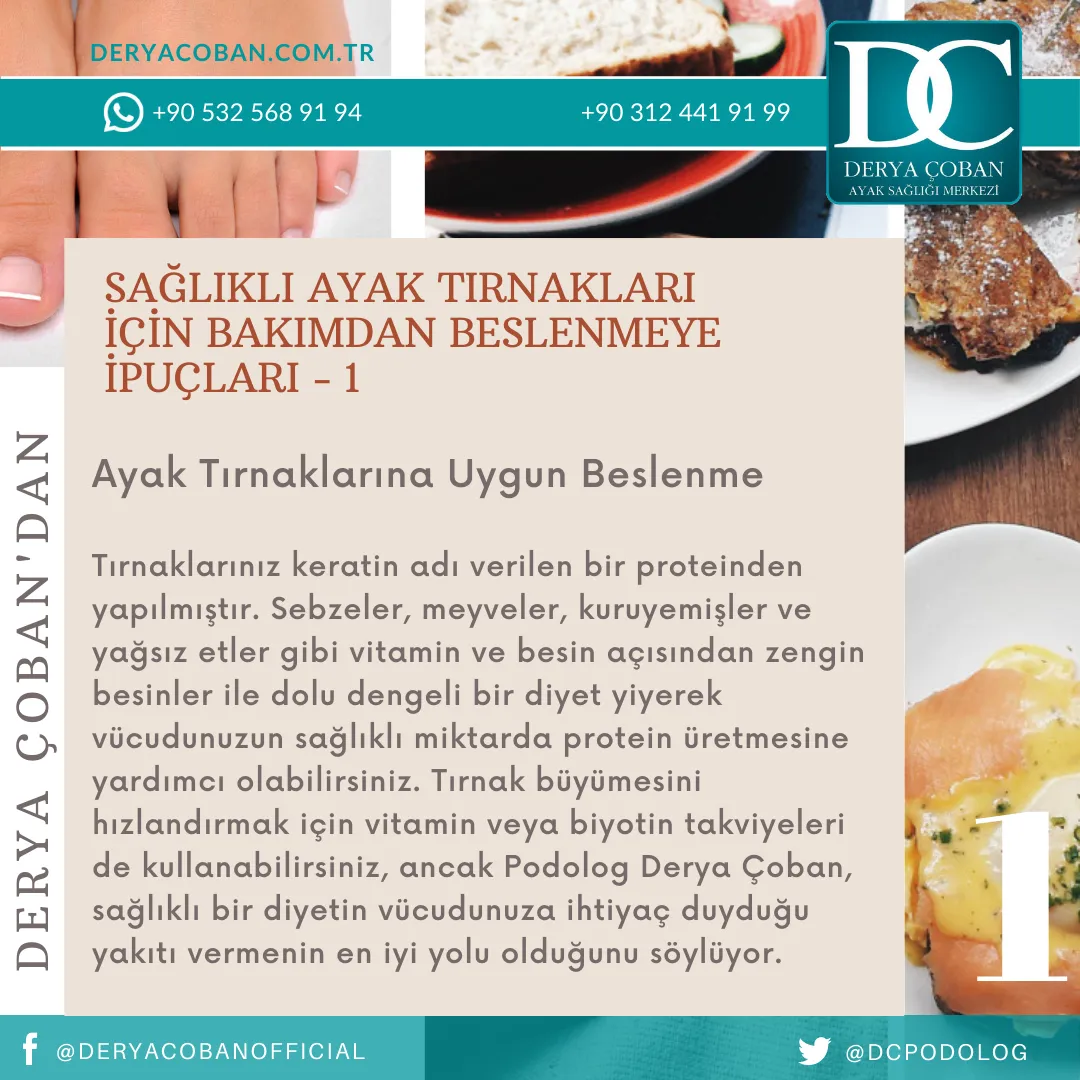 Sağlıklı Ayak Tırnakları için 10 İpucu