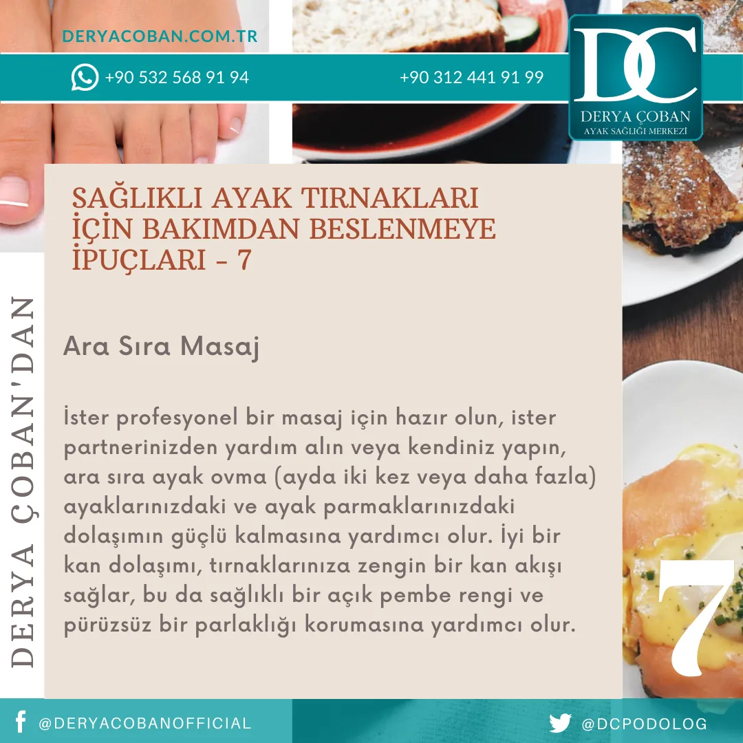 Sağlıklı Ayak Tırnakları için 10 İpucu