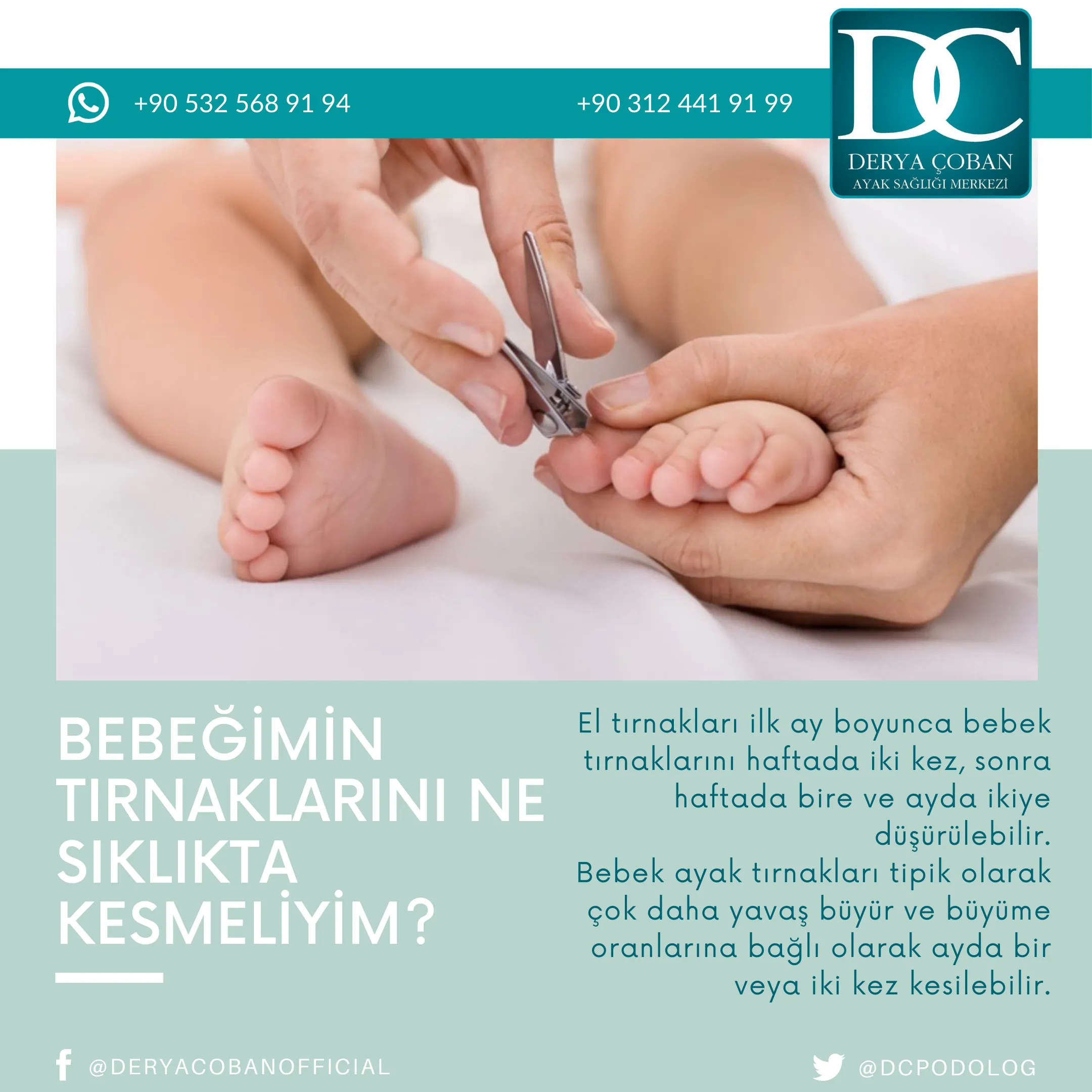 Bebek Tırnakları Nasıl Kesilir?