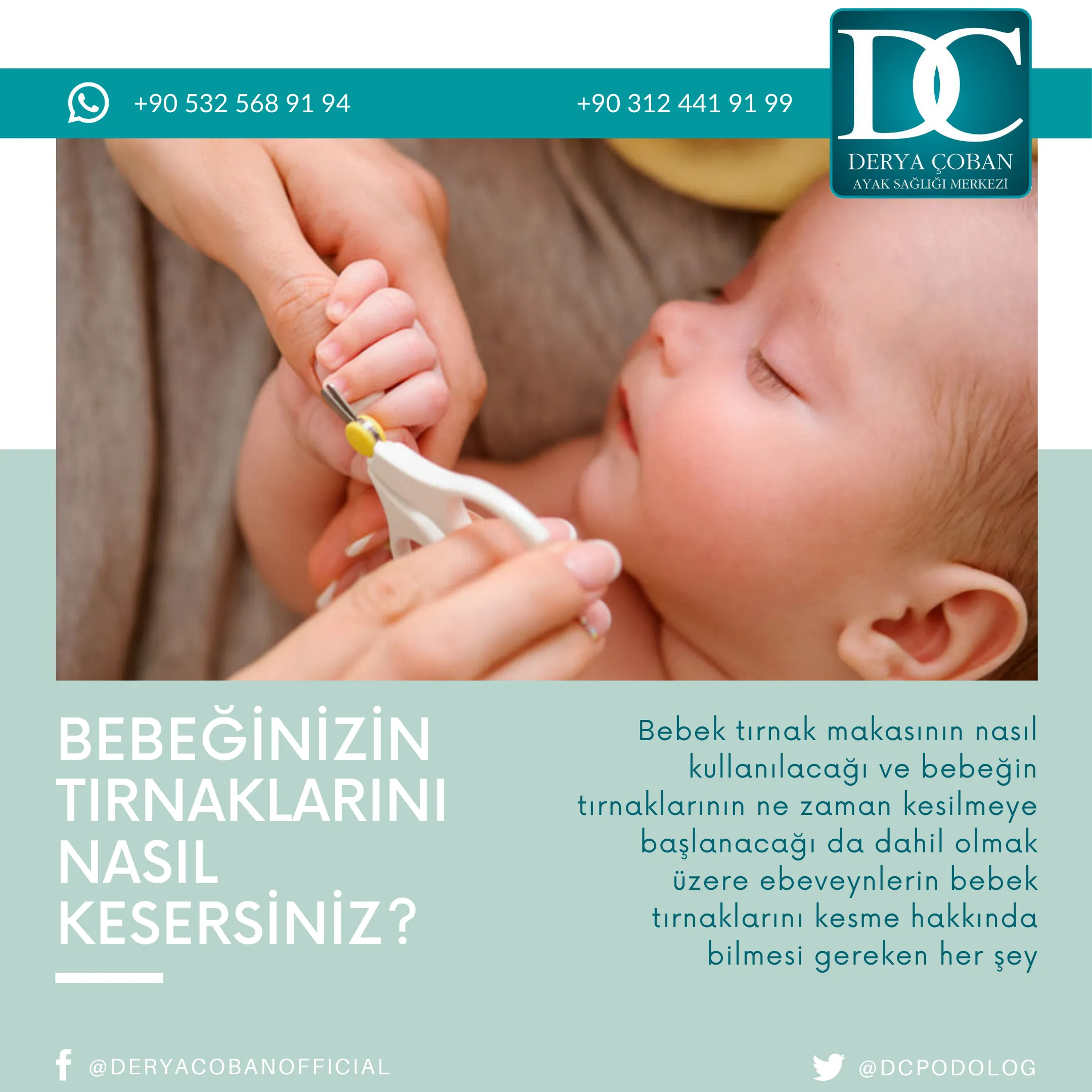 Bebek Tırnakları Nasıl Kesilir?