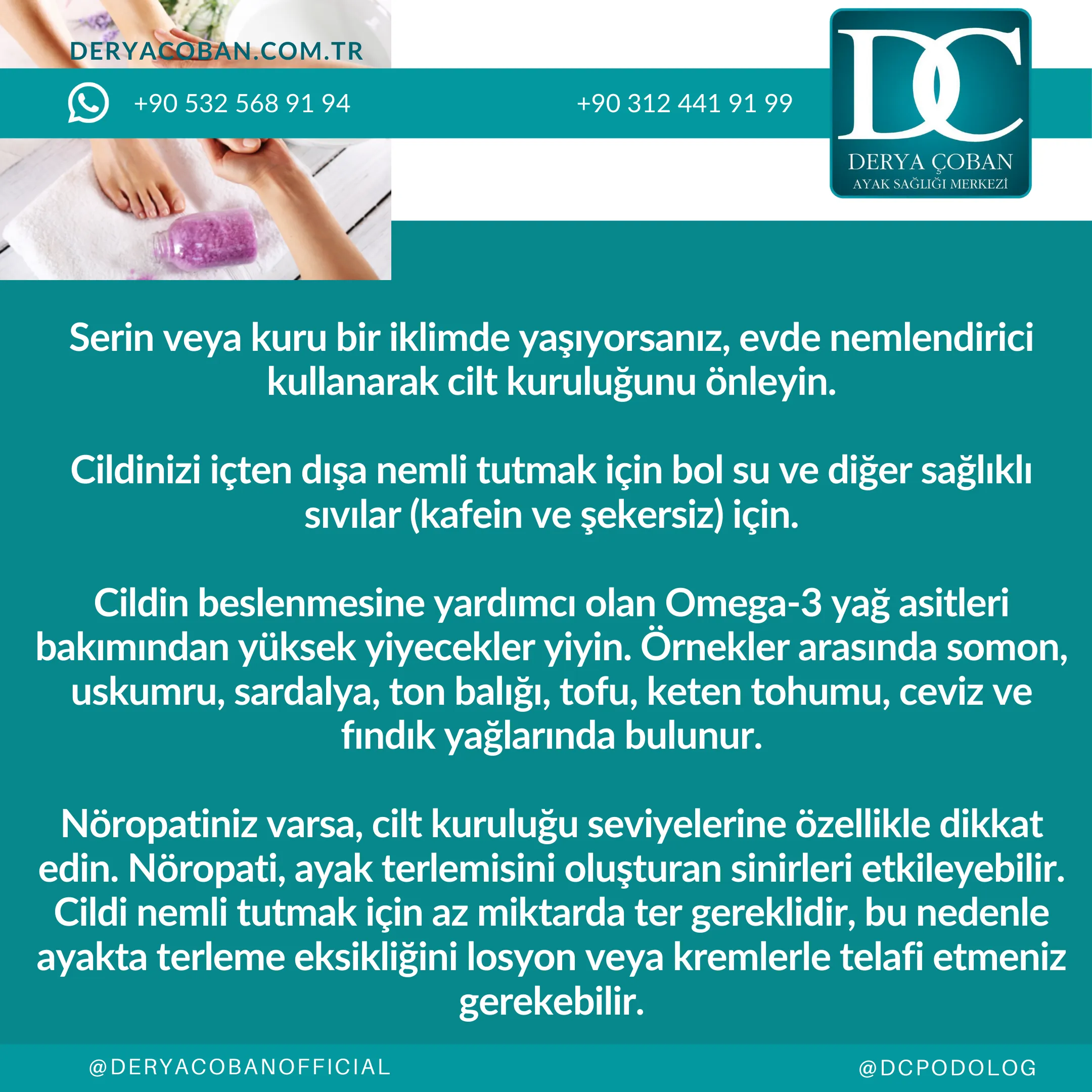 Şeker Hastaları için Ayak Bakımı