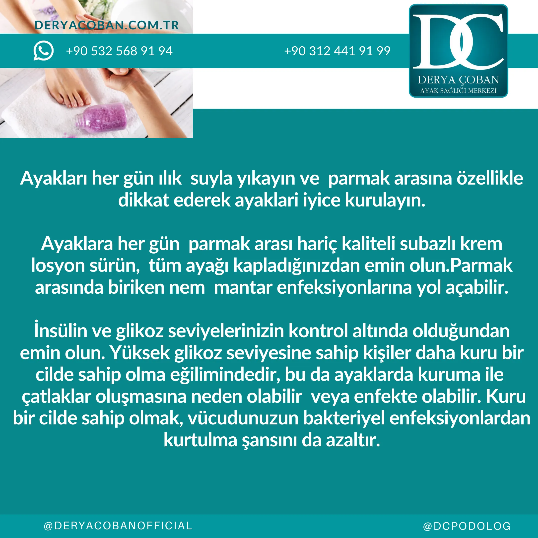 Şeker Hastaları için Ayak Bakımı