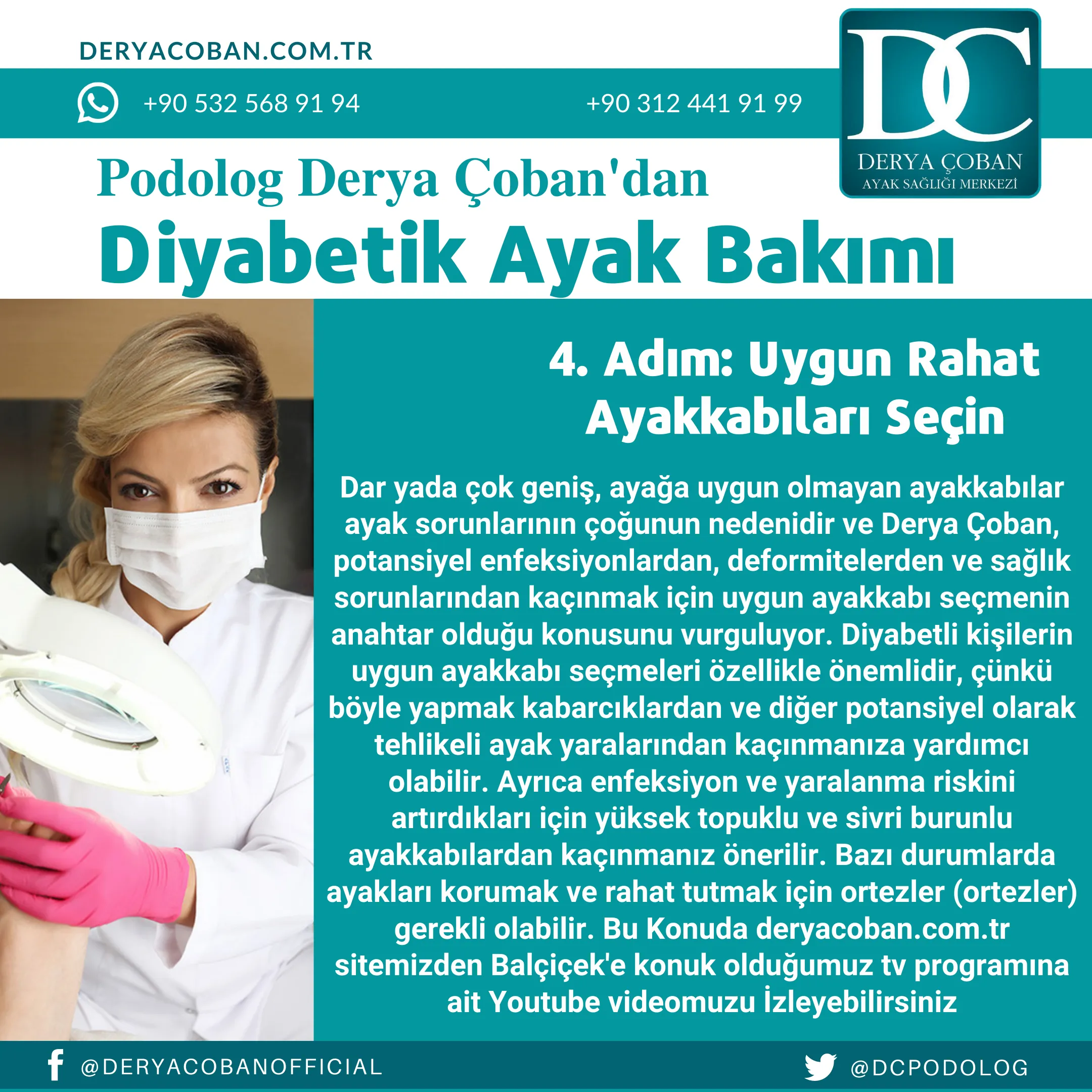 Diyabetik Ayak Bakımı: Podolog Derya Çoban Özel