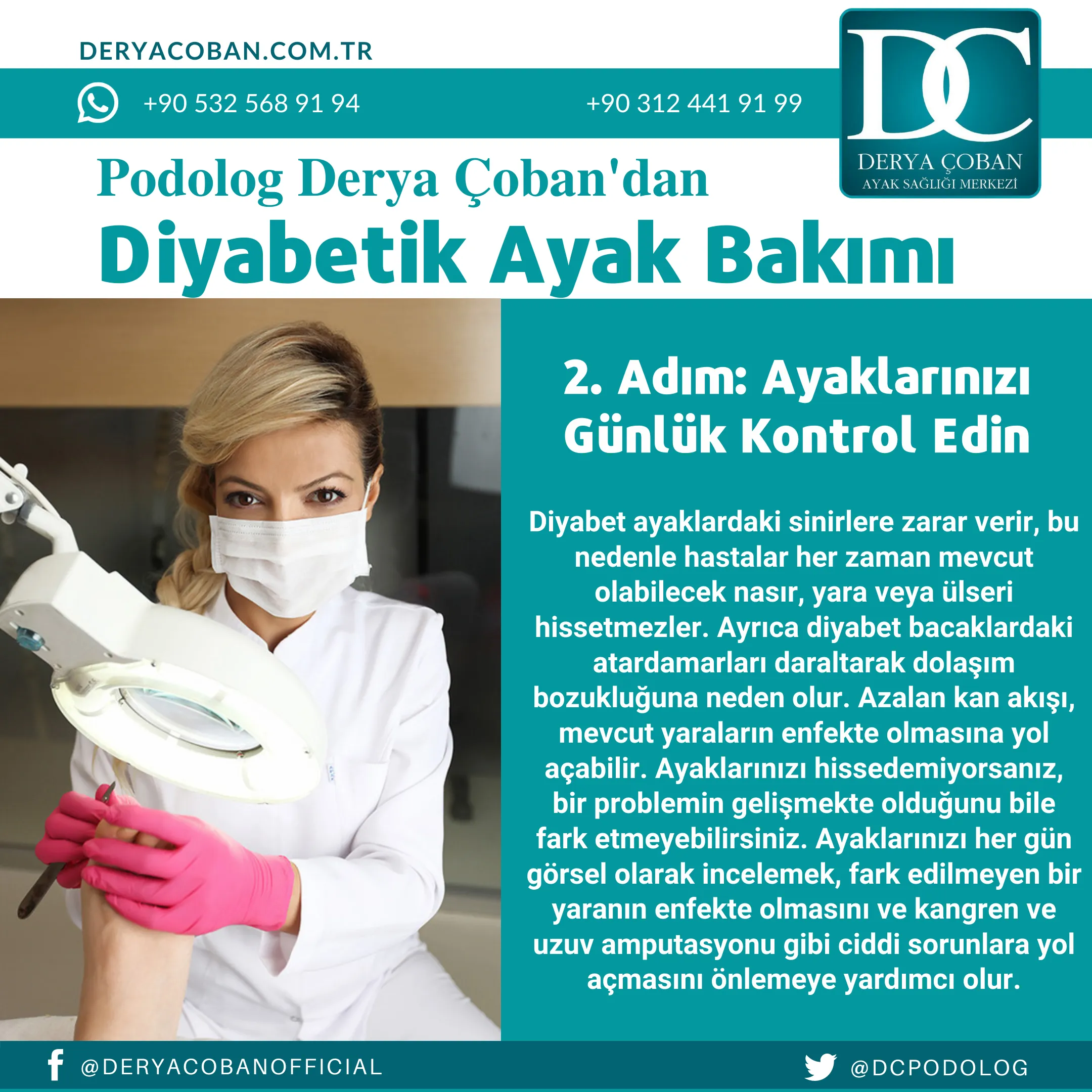 Diyabetik Ayak Bakımı: Podolog Derya Çoban Özel